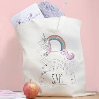 Personalised Unicorn Cotton Shopper Bag Extra Image 1 Preview